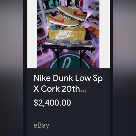 New Nike Dunk x Clot cork lows 20th anniversary - Picture 4 of 9